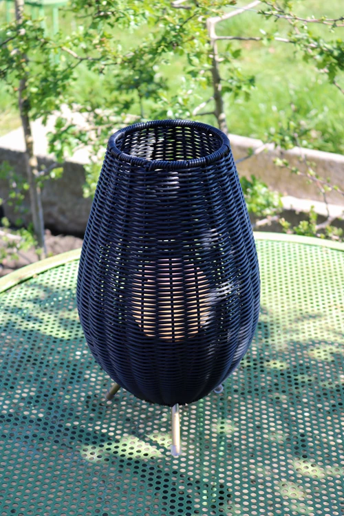 Lucide COLIN IP44 - Rechargeable Table lamp Indoor/Outdoor - Battery pack- LED 3 StepDim - 1x3W 3000K - IP44 - Black - atmosphere 2